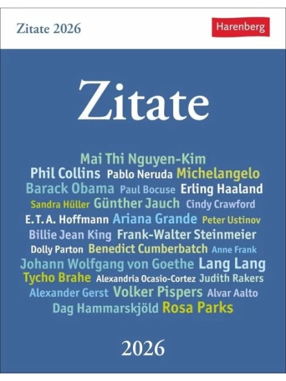 Zitate Tagesabreißkalender 2026