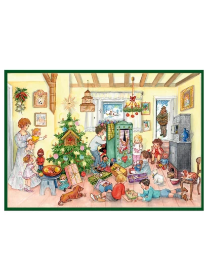 Χριστουγεννιάτικο ημερολόγιο Adventskalendar Bescherung an Heilig Abend