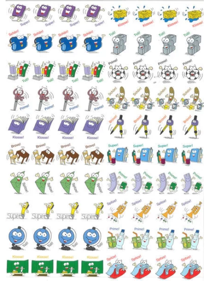 800 lustige Lobsticker - Αυτοκόλλητα επιβράβευσης