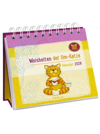 Mini-Wochenkalender 2026: Weisheiten der Om-Katze