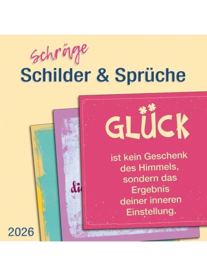 Planer mit Sprüchen Kalender 2026
