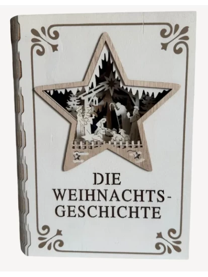 Deko-Buch mit 9 LED und Timer