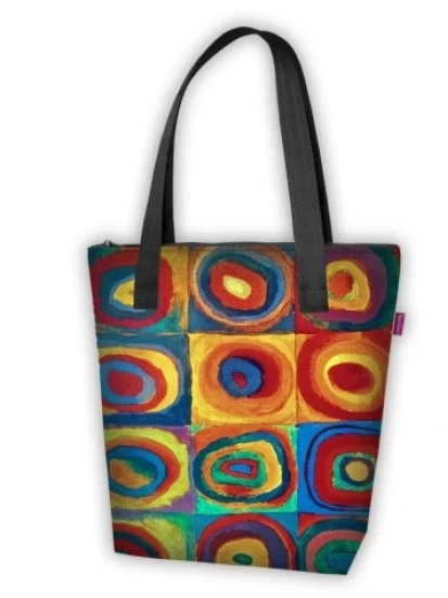 Τσάντα ώμου VIVA STUDY με επένδυση fleece Bertoni με φερμουάρ