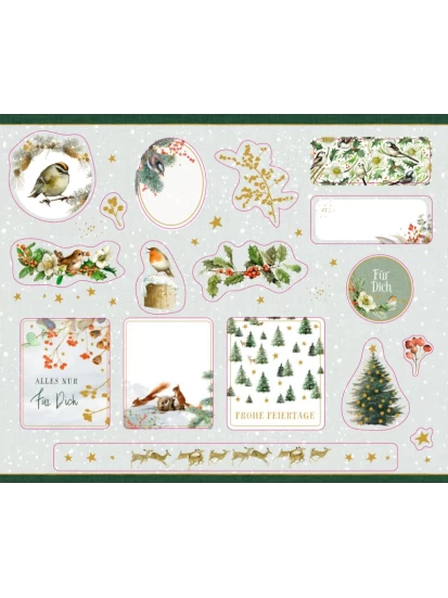 Αυτοκόλλητα Stickerbuch: Weihnachtliche Etiketten & Sticker (Lichterhelle Weihnachtszeit) 