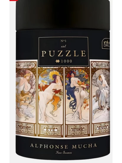 Puzzle Alphonse Mucha: Four Seasons - 1000 pcs