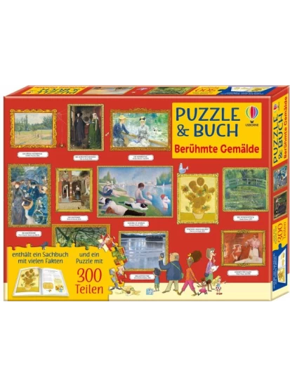 Puzzle & Buch: Berühmte Gemälde
