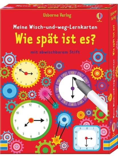 Meine Wisch-und-weg-Lernkarten: Wie spät ist es?
