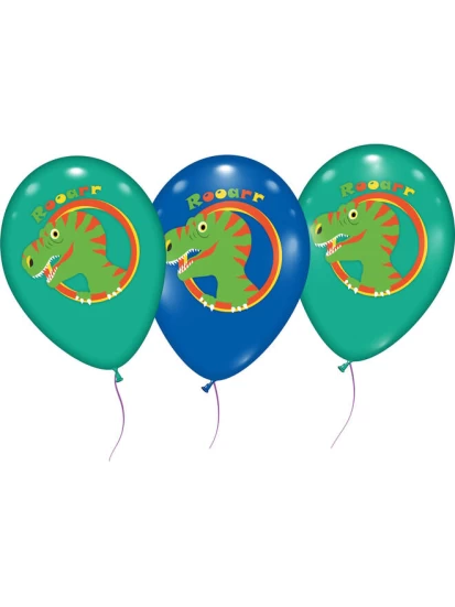 Luftballons Dinosaurier, 6er Beutel