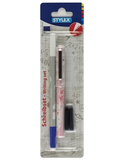 Σετ στυλό με μπλάνκο - Stylex Tintenroller mit Tintelöscher - Auswahl