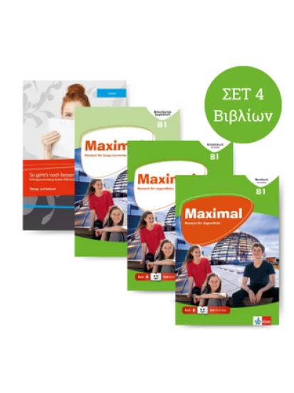 Maximal B1 Power-Pack (SET 4 TEM.) - Kursbuch, Arbeitsbuch, Begleitheft & So geht's zu Lesen B1