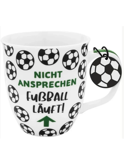 Tasse Nicht ansprechen, Fußball läuft
