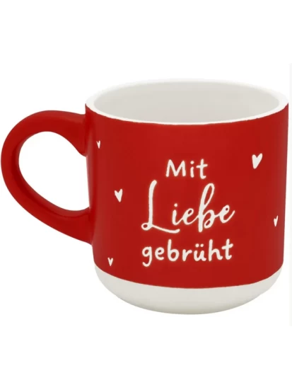 Espressotasse Mit Liebe gebrüht