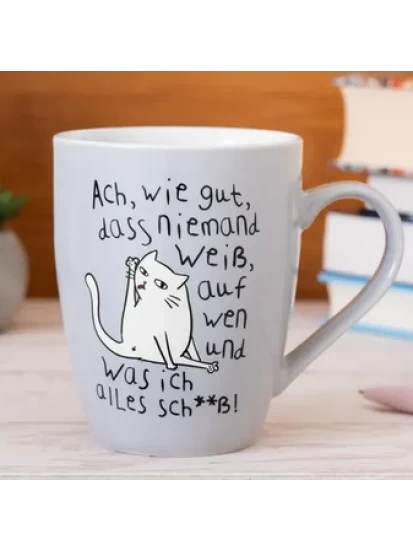 Becher Niemand Weiß