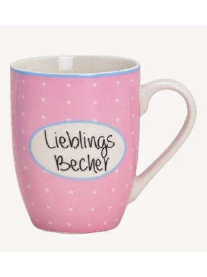  Becher Lieblingsbecher pink