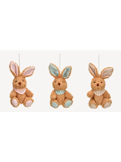 Hase aus Plüsch beige