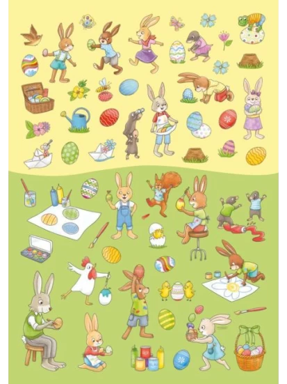 Mein Stickeralbum Ostern