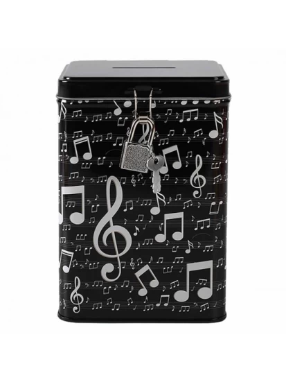 I-Total Κουμπαράς Μεταλλικός Μαύρος