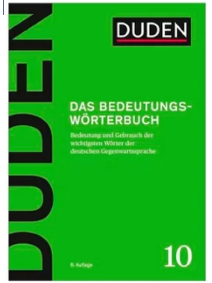 Duden Bd. 10 - Bedeutungswörterbuch