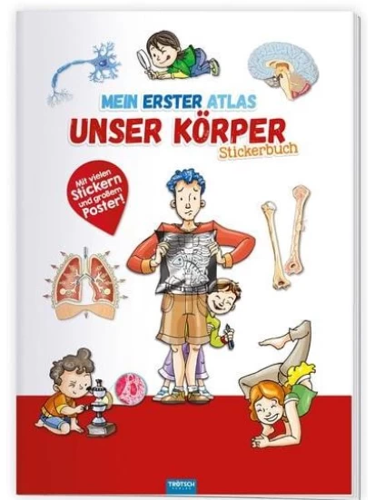 Stickerbuch Mein erster Atlas Unser Körper