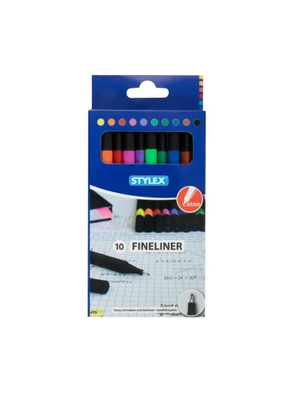 Fineliner, farbig, 10 Stück 