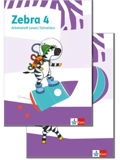 Zebra 4. Paket: Arbeitsheft Lesen/Schreiben und Arbeitsheft Sprache Klasse 4