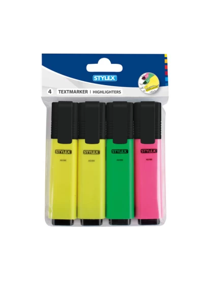 Stylex Textmarker Highlighter 4 Stück