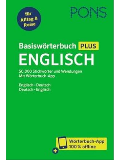 PONS Basiswörterbuch Plus Englisch mit Wörterbuch-App 