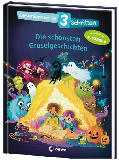 Lesenlernen in 3 Schritten - Die schönsten Gruselgeschichten