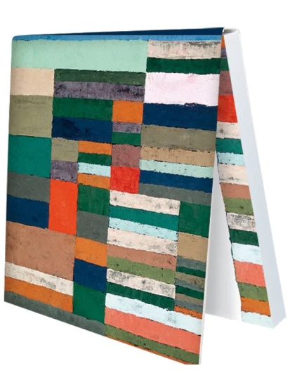Klebezettel Individualisierte Höhenmessung von Streifen, Paul Klee