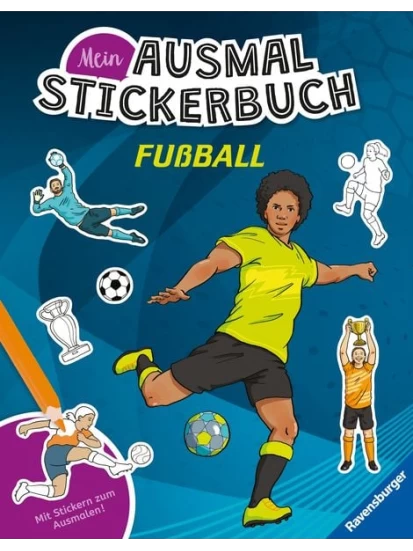 Mein Ausmalstickerbuch - Fußball