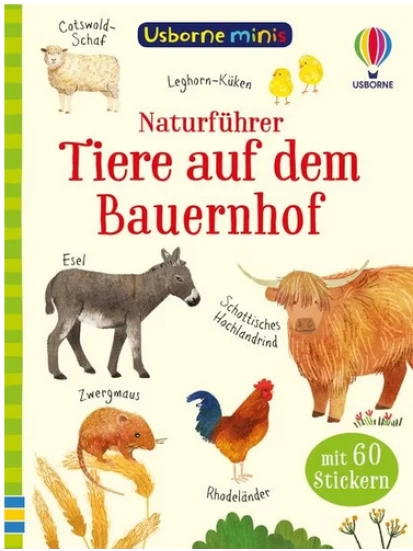 Usborne Minis Naturführer: Tiere auf dem Bauernhof 