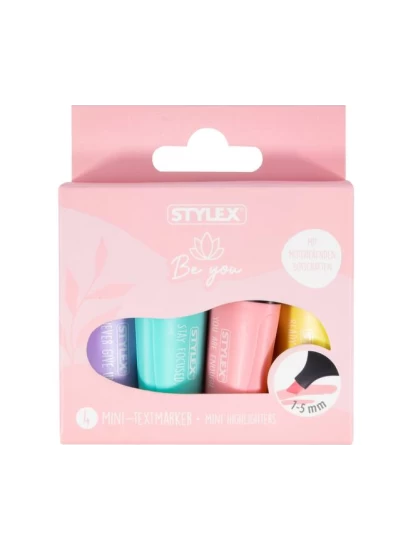 4er Mini-Textmarker Be You Kollektion