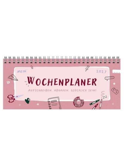Mein Wochenplaner 2027: Aufschreiben, abhaken, glücklich sein!