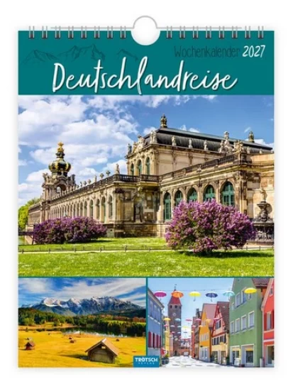 Wochenkalender zum Hängen Deutschlandreise 2027