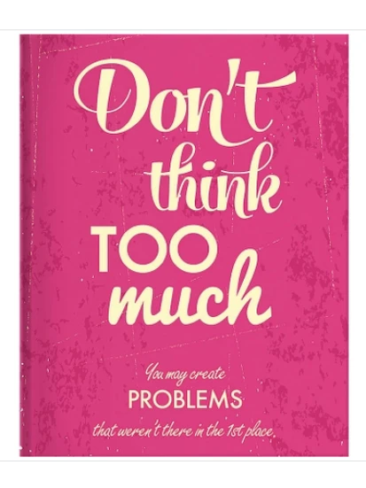 Σημειωματάριο Blankbook - Don't think too much