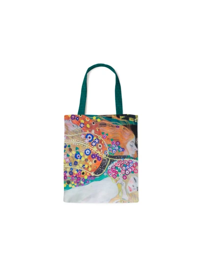 Baumwolltasche mit Futter, Gustav Klimt, Wasserschlangen 2