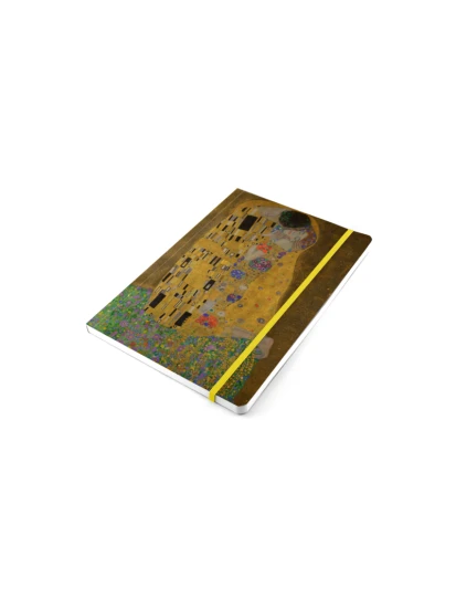 Softcover-Notizbuch, A5, Gustav Klimt, Der Kuss