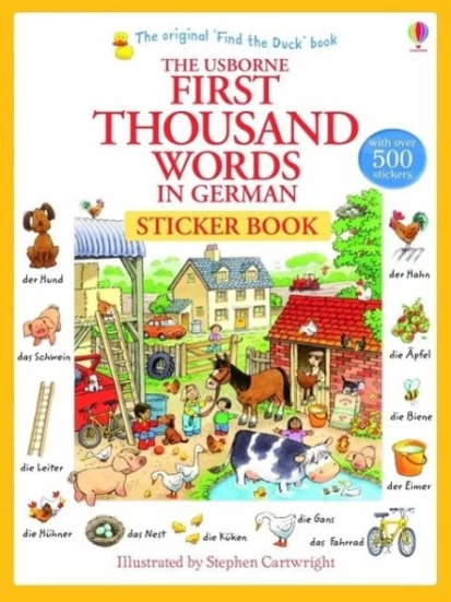 First Thousand Words in German - Sticker Book