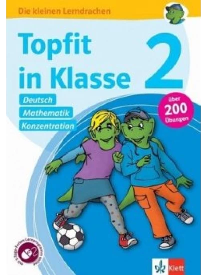 Topfit in Klasse 2 - Deutsch, Mathematik und Konzentration. Übungsbuch