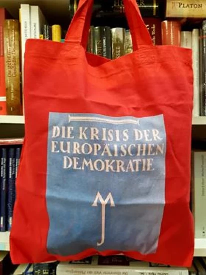 Stofftasche - die Krisis der europäischen Demokratie - πάνινη τσάντα