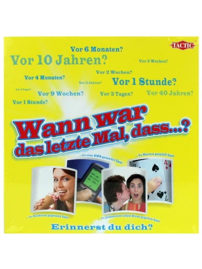 Spiel Wann war das letze Mal  -  επιτραπέζιο παιχνίδι 