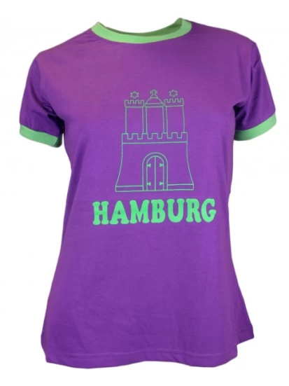 Damen T-Shirt Hamburg Wappen 