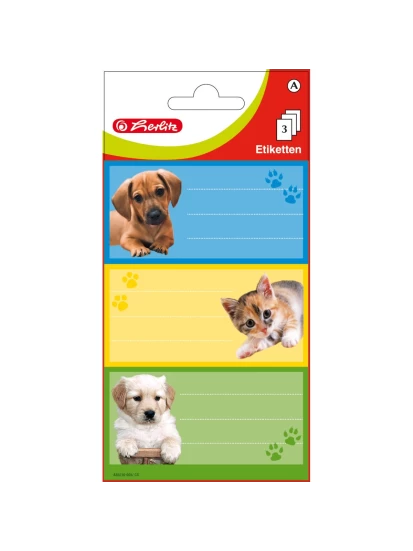 Etiketten 9 Stück, Animals