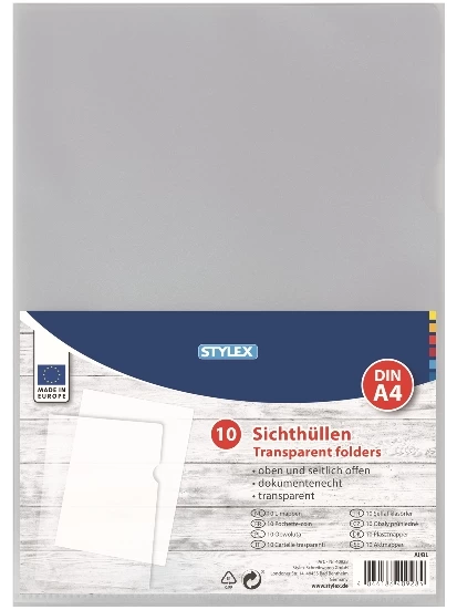 Sichthüllen transparent, DIN A4- διαφάνειες αρχειοθέτησης 